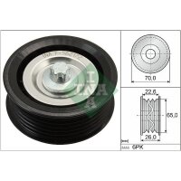 Schaeffler INA 532 0531 10 Umlenk-/Führungsrolle,...