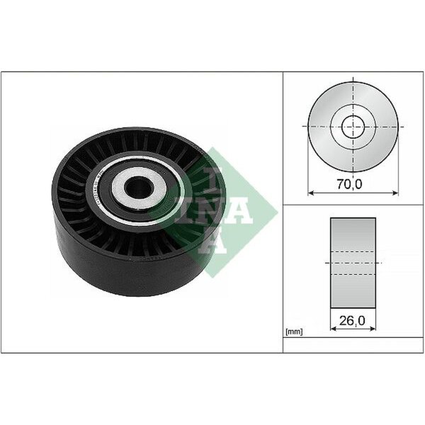 Schaeffler INA 532 0544 10 Umlenk-/Führungsrolle, Keilrippenriemen