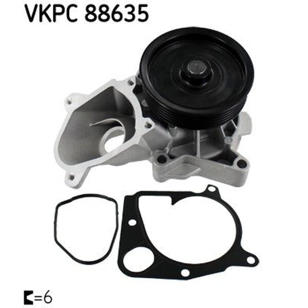 SKF VKPC 88635 Wasserpumpe, Motorkühlung