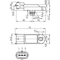 BOSCH 0 281 002 996 Sensor, Ladedruck