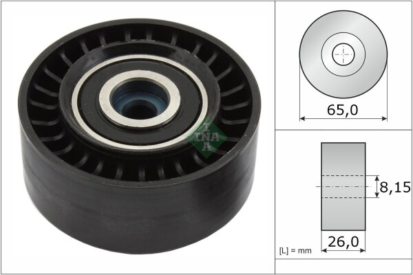 Schaeffler INA 532 0564 10 Umlenk-/Führungsrolle, Keilrippenriemen
