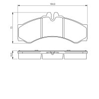 BOSCH 0 986 424 832 Bremsbelagsatz, Scheibenbremse