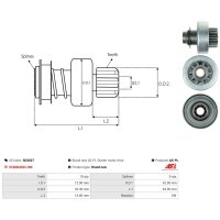 AS-PL SD3027 Freilaufgetriebe, Starter