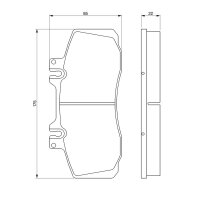 BOSCH 0 986 468 350 Bremsbelagsatz, Scheibenbremse