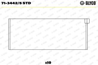 GLYCO 71-3442/5 STD Pleuellagerschale