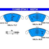 ATE 13.0460-2734.2 Bremsbelagsatz, Scheibenbremse