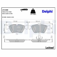 DELPHI LP1588 Bremsbelagsatz, Scheibenbremse