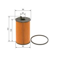 BOSCH 1 457 429 307 Ölfilter