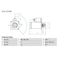 BOSCH 0 986 018 950 Starter