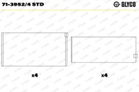 GLYCO 71-3952/4 STD Pleuellagerschale