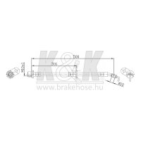 K&K FT0288 Bremsschlauch
