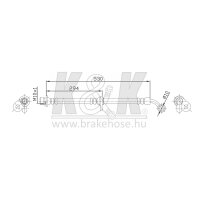 K&K FT0296 Bremsschlauch