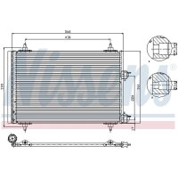 NISSENS 94570 Kondensator, Klimaanlage