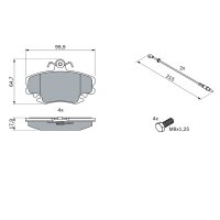 BOSCH 0 986 467 720 Bremsbelagsatz, Scheibenbremse