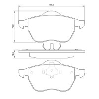 BOSCH 0 986 424 481 Bremsbelagsatz, Scheibenbremse