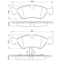 BOSCH 0 986 491 900 Bremsbelagsatz, Scheibenbremse