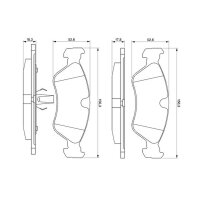 BOSCH 0 986 491 900 Bremsbelagsatz, Scheibenbremse