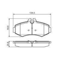 BOSCH 0 986 494 013 Bremsbelagsatz, Scheibenbremse