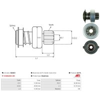 AS-PL SD4021 Freilaufgetriebe, Starter