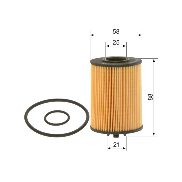BOSCH 1 457 429 306 Ölfilter