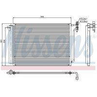 NISSENS 94605 Kondensator, Klimaanlage