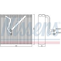 NISSENS 92163 Verdampfer, Klimaanlage