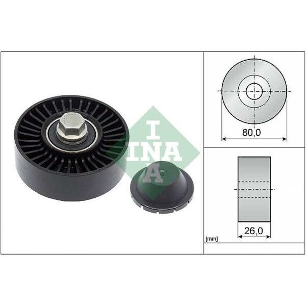 Schaeffler INA 532 0512 10 Umlenk-/Führungsrolle, Keilrippenriemen