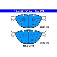ATE 13.0460-7210.2 Bremsbelagsatz, Scheibenbremse