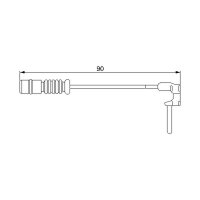 BOSCH 1 987 474 901 Warnkontakt, Bremsbelagverschleiß