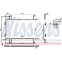 NISSENS 94712 Kondensator, Klimaanlage