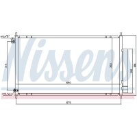 NISSENS 94732 Kondensator, Klimaanlage