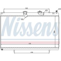 NISSENS 63619 Kühler, Motorkühlung