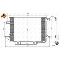 NRF 35758 Kondensator, Klimaanlage