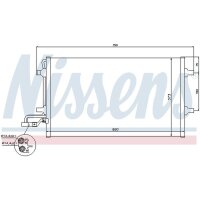 NISSENS 940086 Kondensator, Klimaanlage
