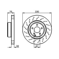 BOSCH 0 986 478 470 Bremsscheibe
