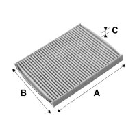 Innenraumfilter VALEO 715661 Aktivkohlefilter 189x239x21mm - 1 Stück