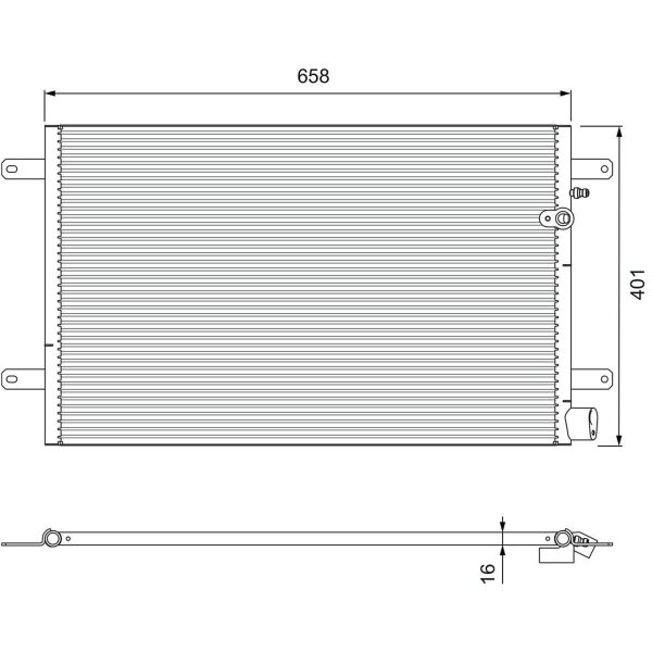 VALEO 814004 Kondensator, Klimaanlage