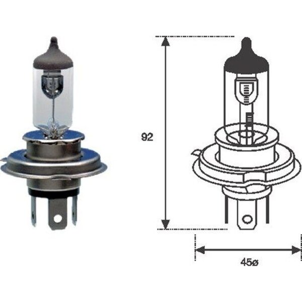 MAGNETI MARELLI 002555100000 Glühlampe, Fernscheinwerfer