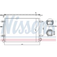 NISSENS 94851 Kondensator, Klimaanlage