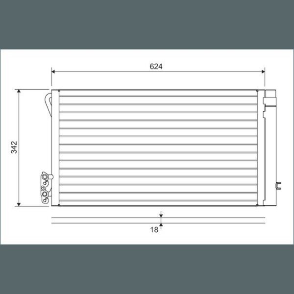 VALEO 814012 Kondensator, Klimaanlage