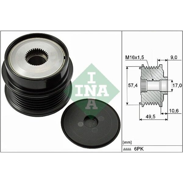 Schaeffler INA 535 0189 10 Generatorfreilauf