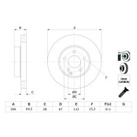 BOSCH 0 986 479 407 Bremsscheibe