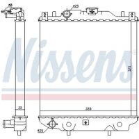 NISSENS 64174A Kühler, Motorkühlung
