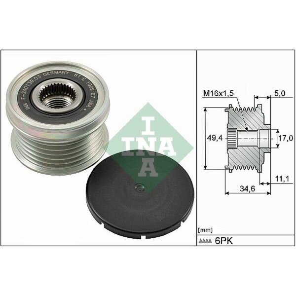 Schaeffler INA 535 0155 10 Generatorfreilauf