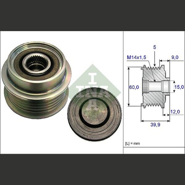 Schaeffler INA 535 0180 10 Generatorfreilauf
