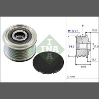 Schaeffler INA 535 0102 10 Generatorfreilauf