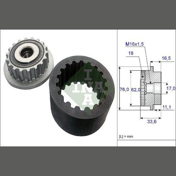 Schaeffler INA 535 0186 10 Flexible Kupplungsmuffe-Satz