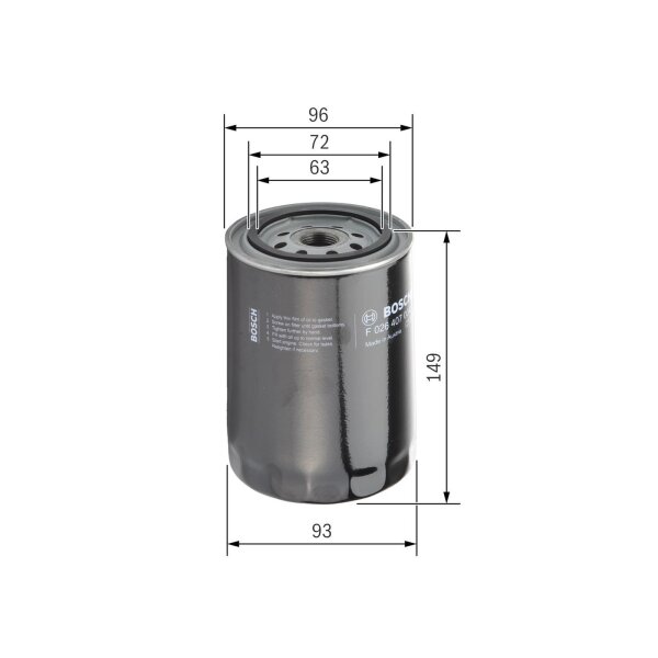 BOSCH F 026 407 004 Ölfilter