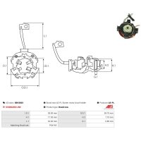 AS-PL SBH3003 Halter, Kohlebürsten
