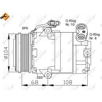 NRF 32080 Kompressor, Klimaanlage